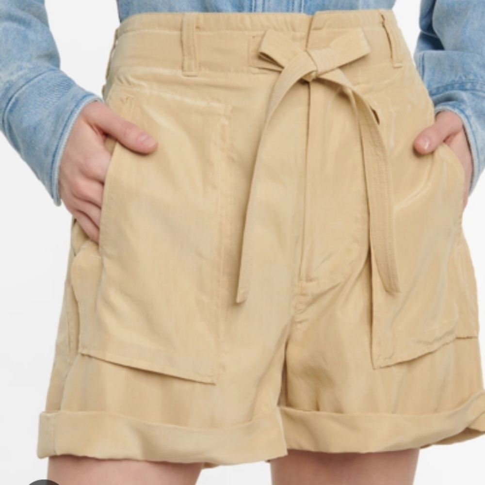 POLO RALPH LAUREN Paperbag Waist Silk Sorts Sz-6